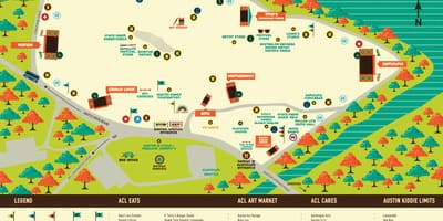 Kaart van Austin ACL fees
