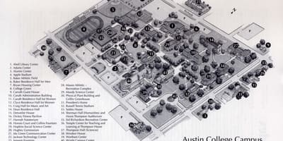 Austin kollege kampus kaart