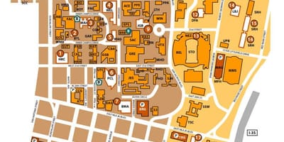Ut Austin kaart